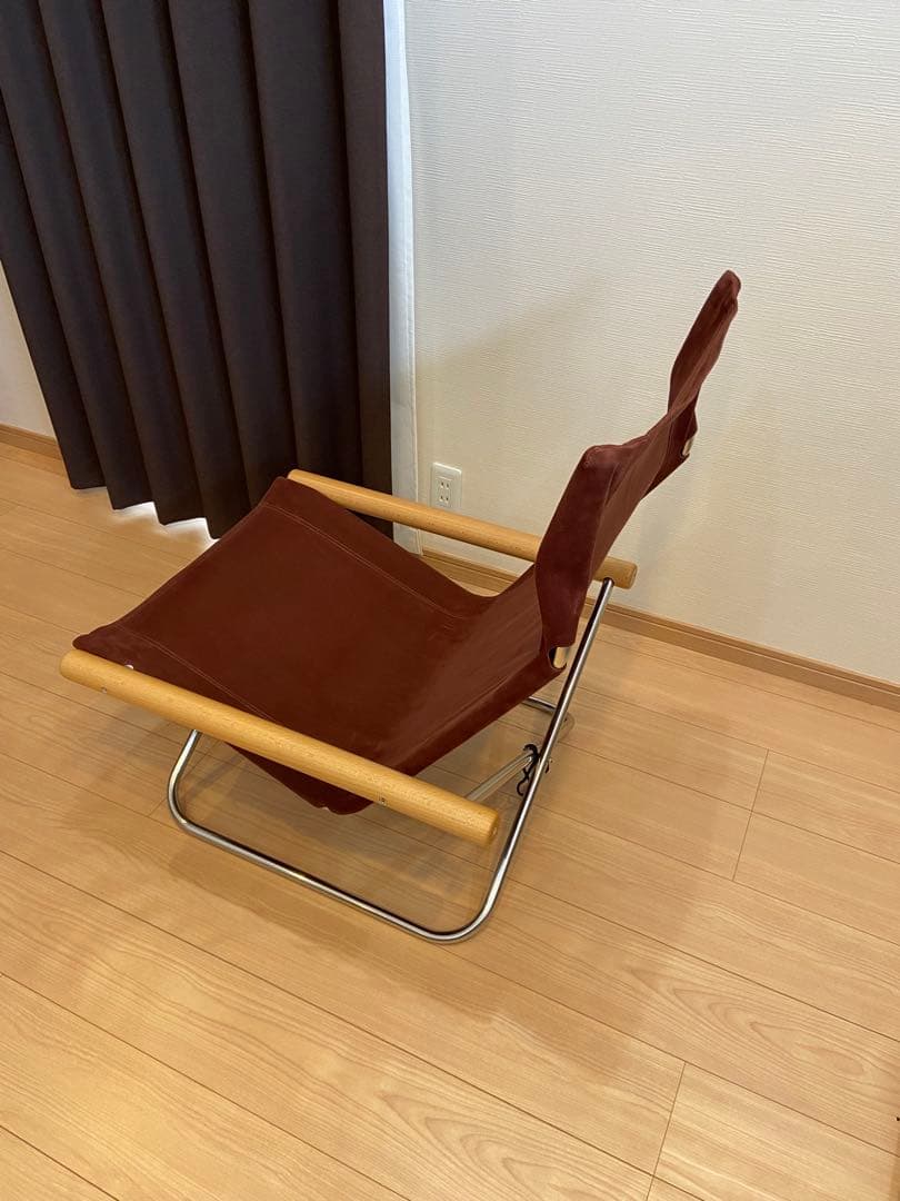 Nychair X ニーチェアエックス+オットマン　ナチュラル×バーガンディ