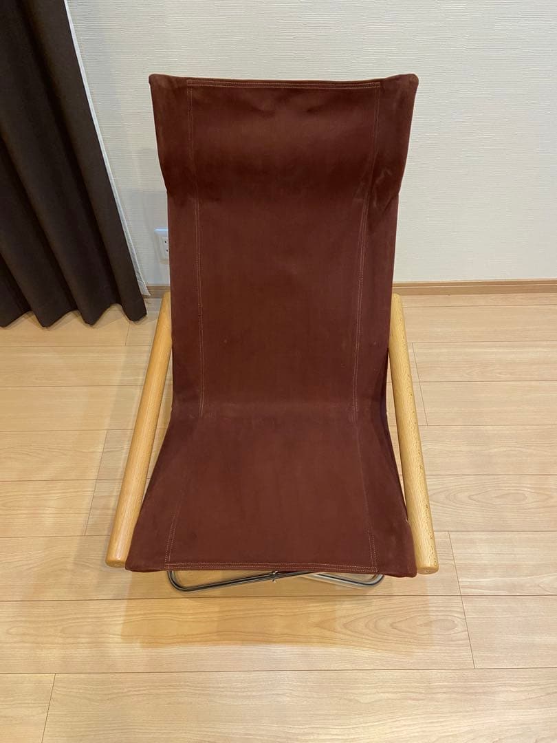 Nychair X ニーチェアエックス+オットマン　ナチュラル×バーガンディ