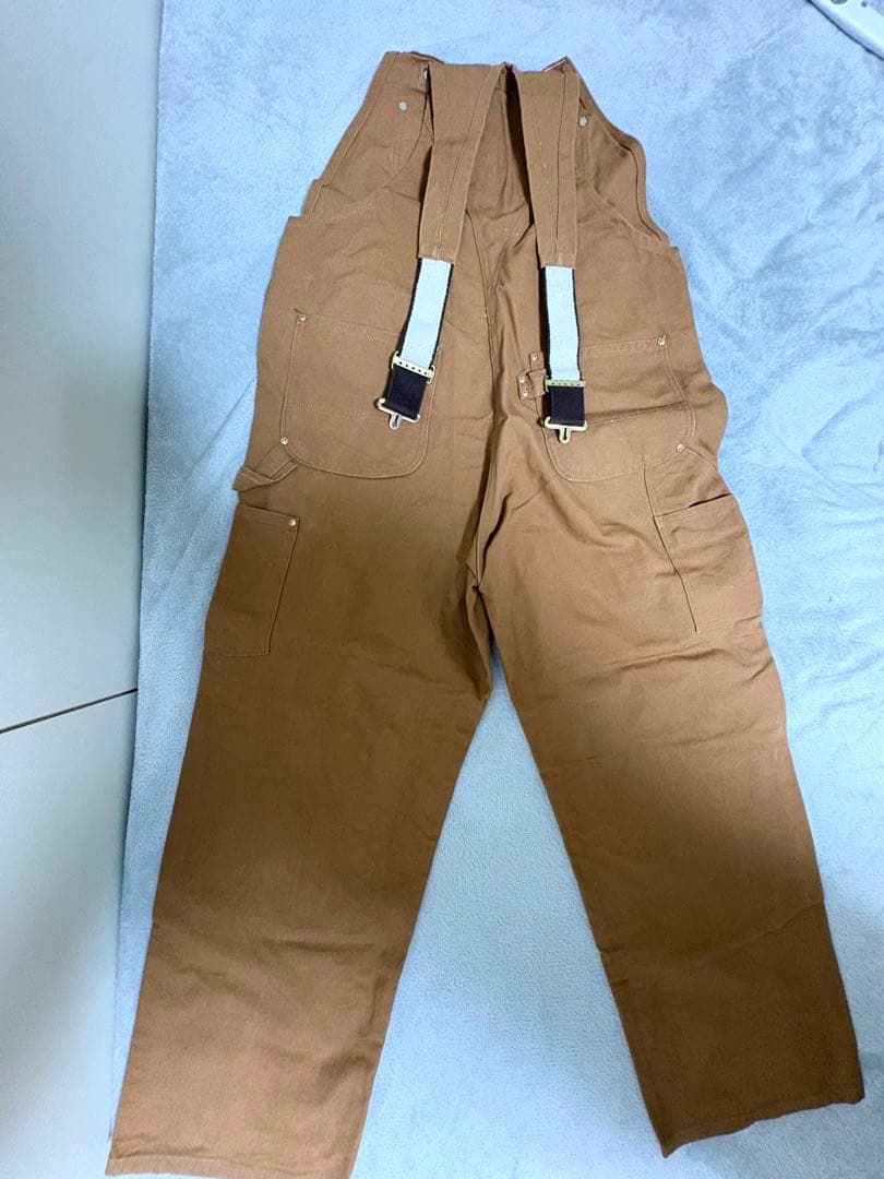 Carhartt オーバーオール 茶色 メンズ 38×30