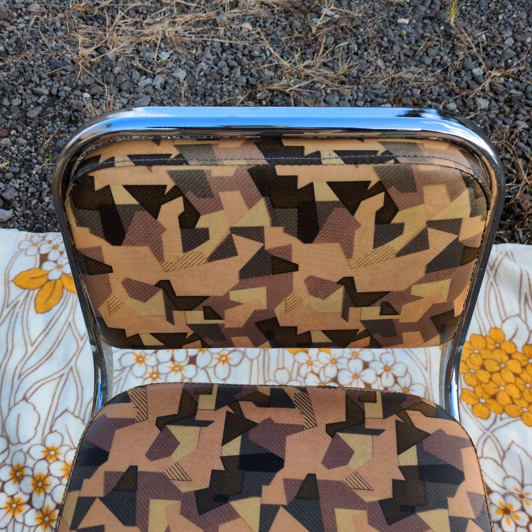 レトロ 回転 カウンターチェア ポップ スチール ビニール合皮 ショップ カフェ