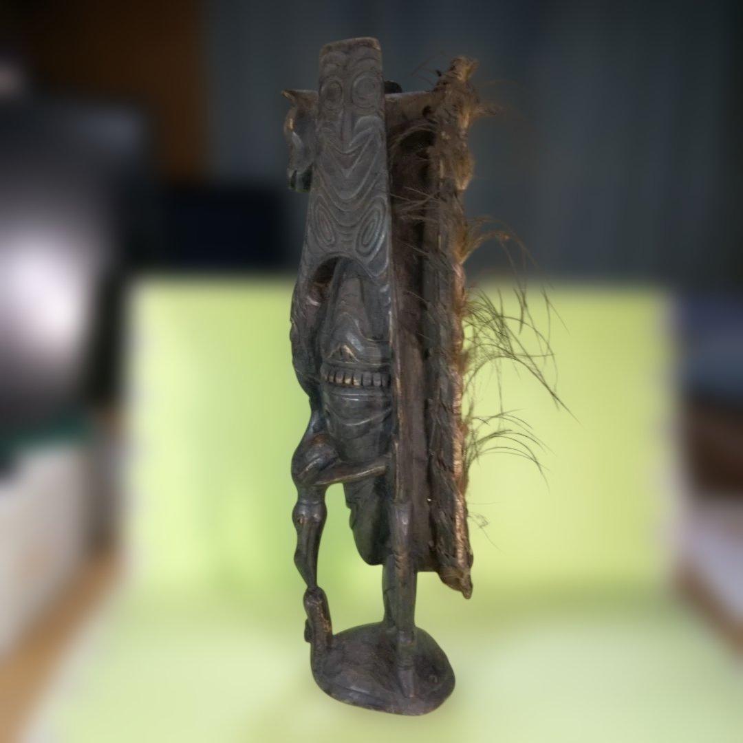 Tao　パプアニューギニア　木彫像　オブジェ　木製　木彫り　雑貨