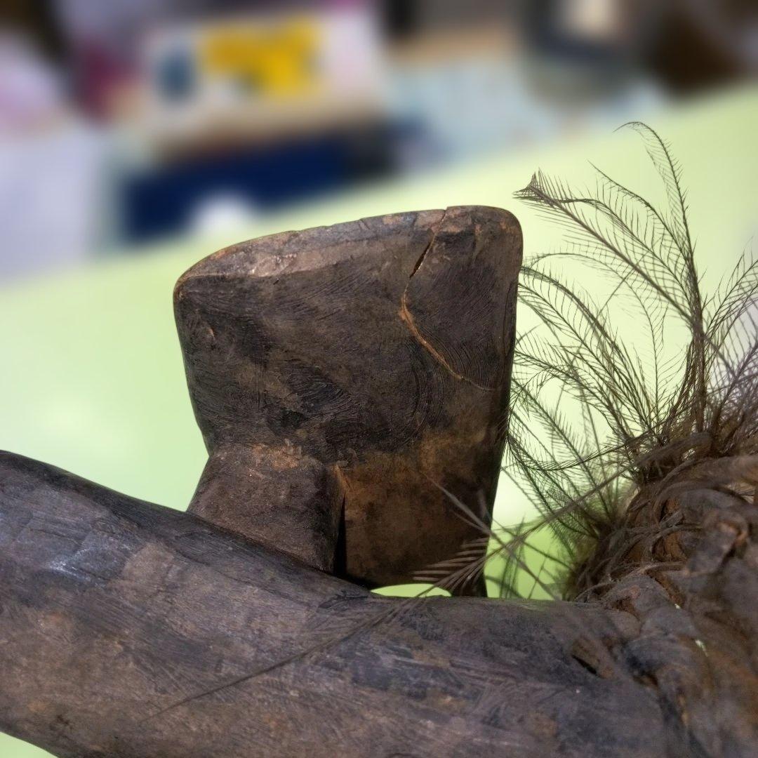 Tao　パプアニューギニア　木彫像　オブジェ　木製　木彫り　雑貨