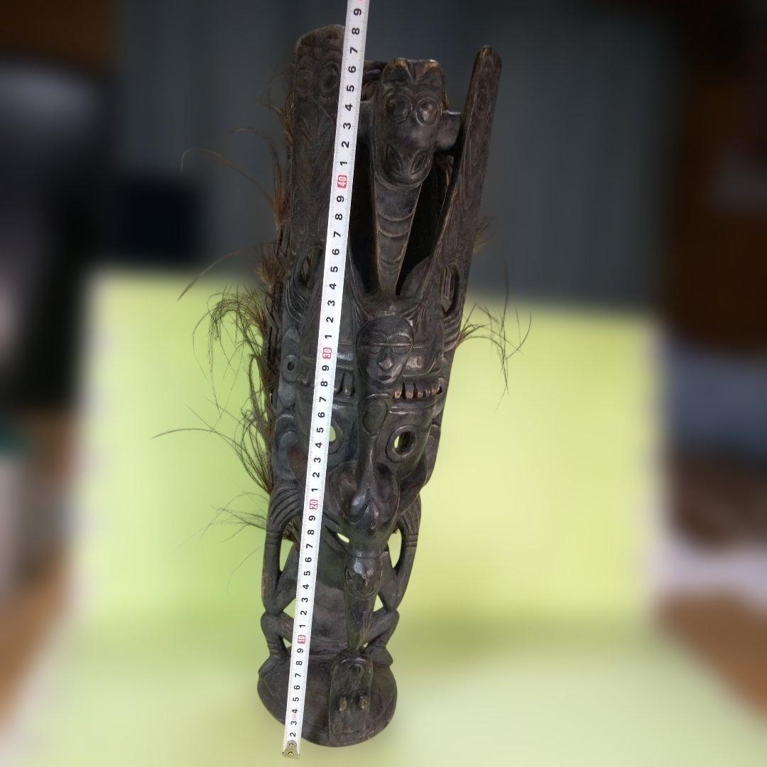 Tao　パプアニューギニア　木彫像　オブジェ　木製　木彫り　雑貨