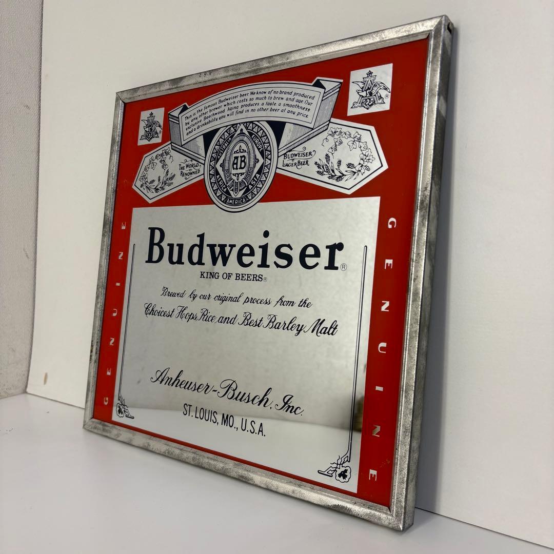 Budweiser パブミラー ヴィンテージ 30cm バドワイザー 鏡