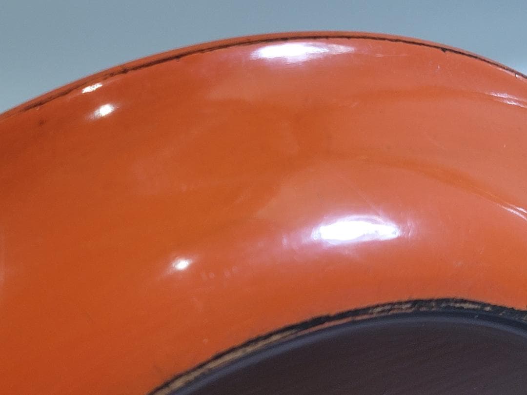 根来塗 丸盆 時代物 古美術 DT242