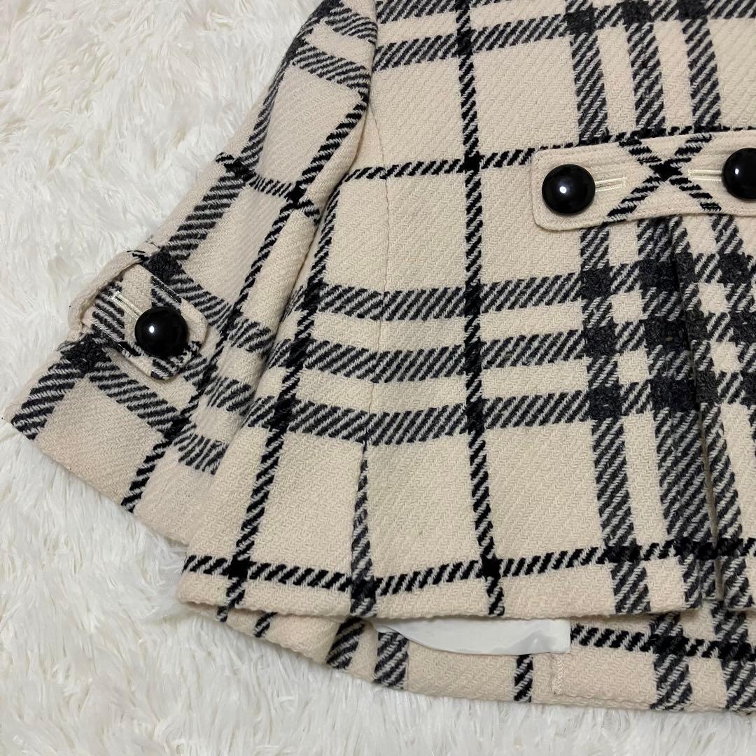 (美品)BURBERRY BLUE LABEL　ポンチョ　ケープ　コート　36