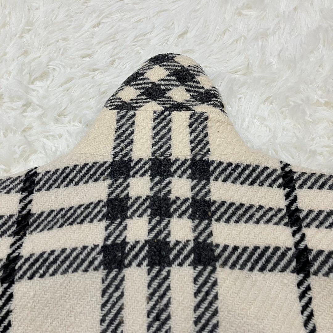 (美品)BURBERRY BLUE LABEL　ポンチョ　ケープ　コート　36