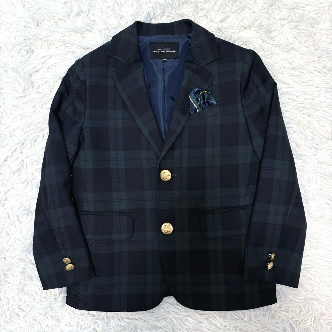 ユナイテッドアローズ グリーンレーベル スーツ セットアップ ブラックウォッチ