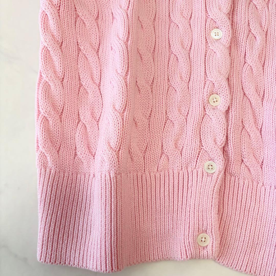 ポロ ラルフローレン コットン ニット ケーブル カーディガン 大人気✨極美品