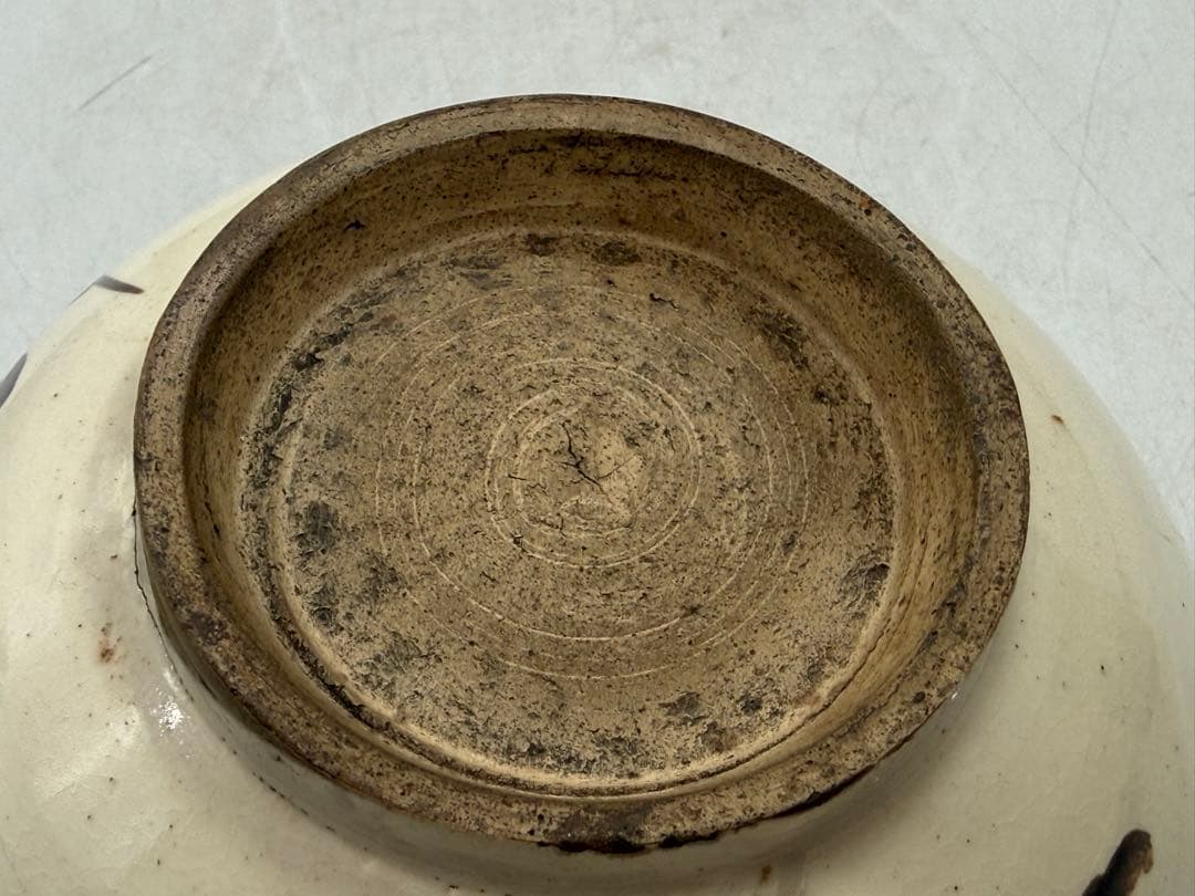 中国　宋時代　磁州窯　鐡釉茶碗　共箱　アンティーク　送料込み251219