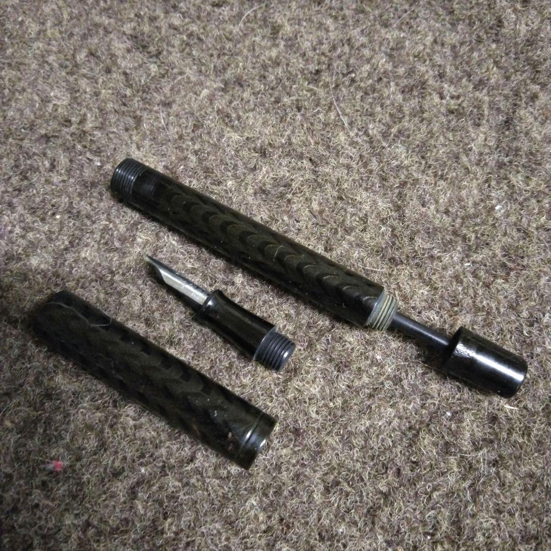 【稀少】四菱万年筆　石商店　インク止め　エボナイト　戦前　昭和初期　当時物