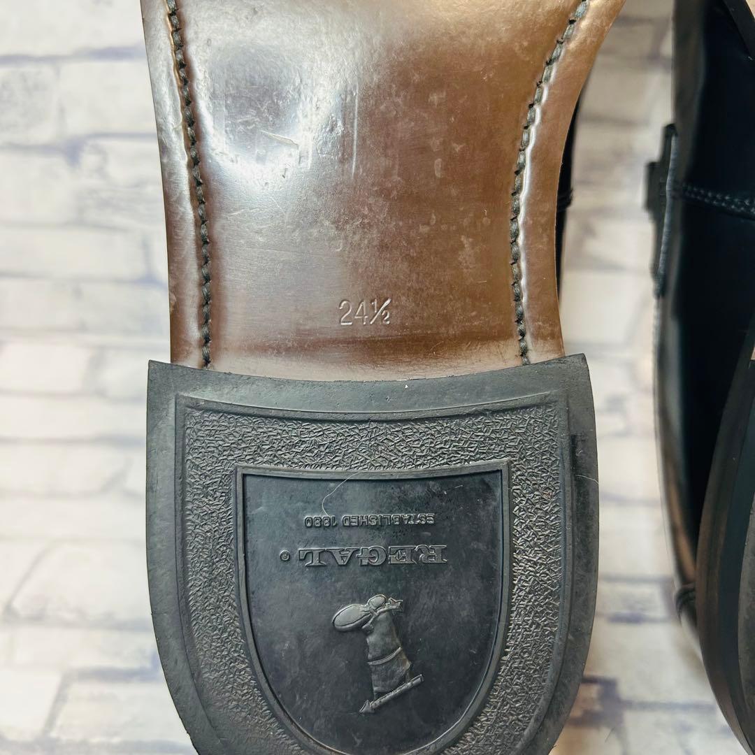 未使用級 REGAL リーガル ビットローファー JJ93 ブラック 24.5㎝