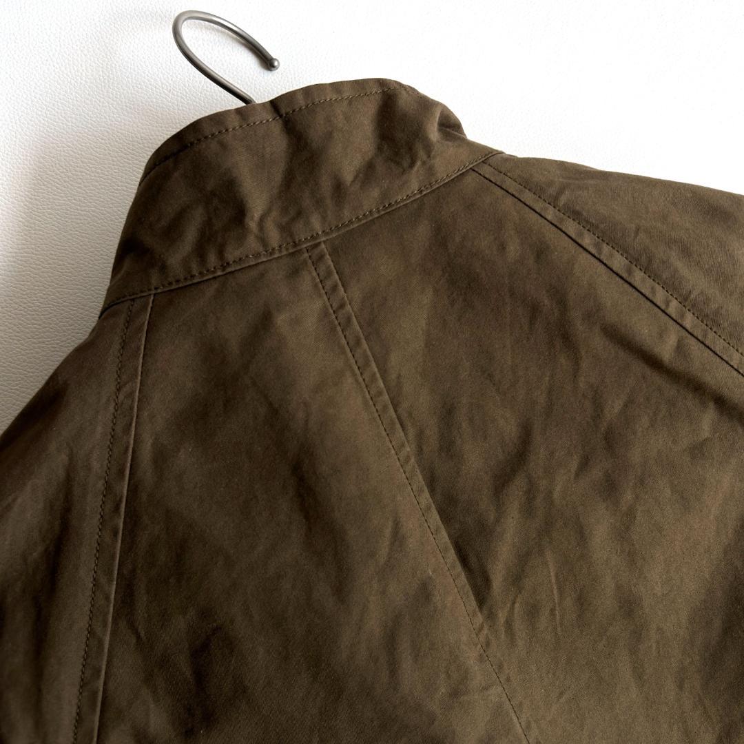 【極美品】MHL. オイルドコットン スタンドカラー ロングコート