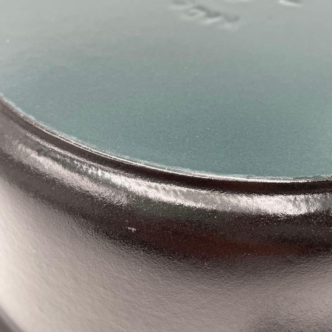 美品　ストウブ ピコ•ココット ラウンド 20cm ブラック 両手鍋