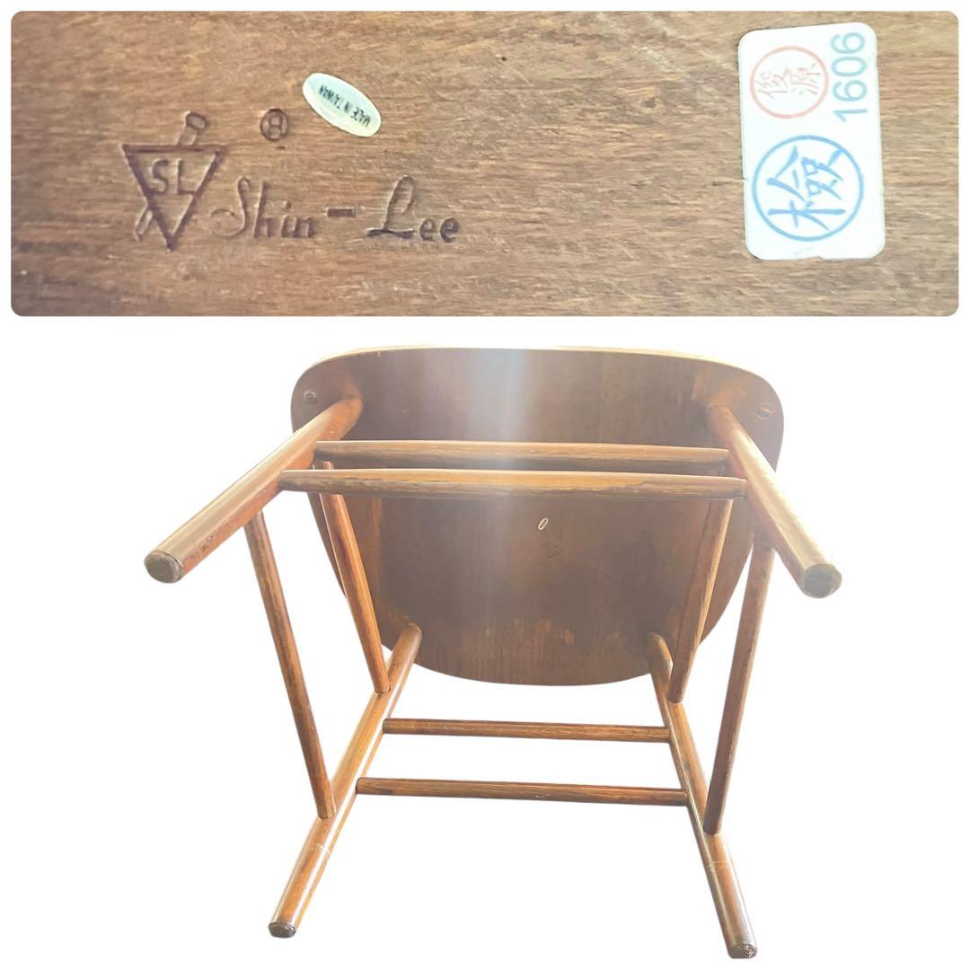 HR739 三越取扱　Shin Lee シンリーオーク材 ダイニングチェア　籐