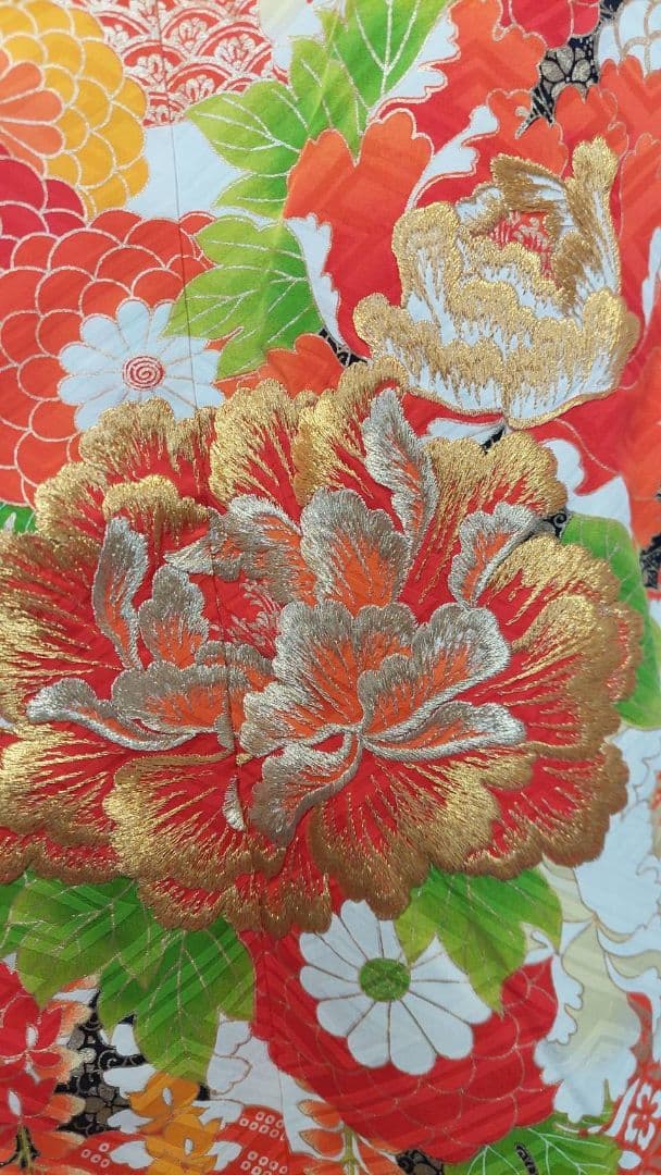 NA991アンティーク子供着物正絹ジュニアサイズ非常に綺麗美品着丈142裄丈58