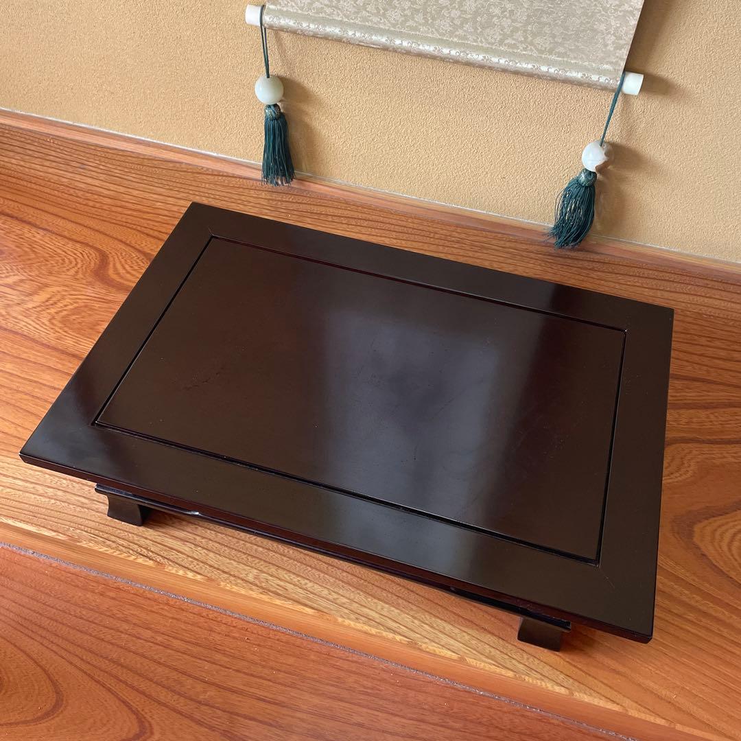 【唐木】[高級] 紫檀 花台 盆栽台 飾り台 木製 天然木 ビンテージ品