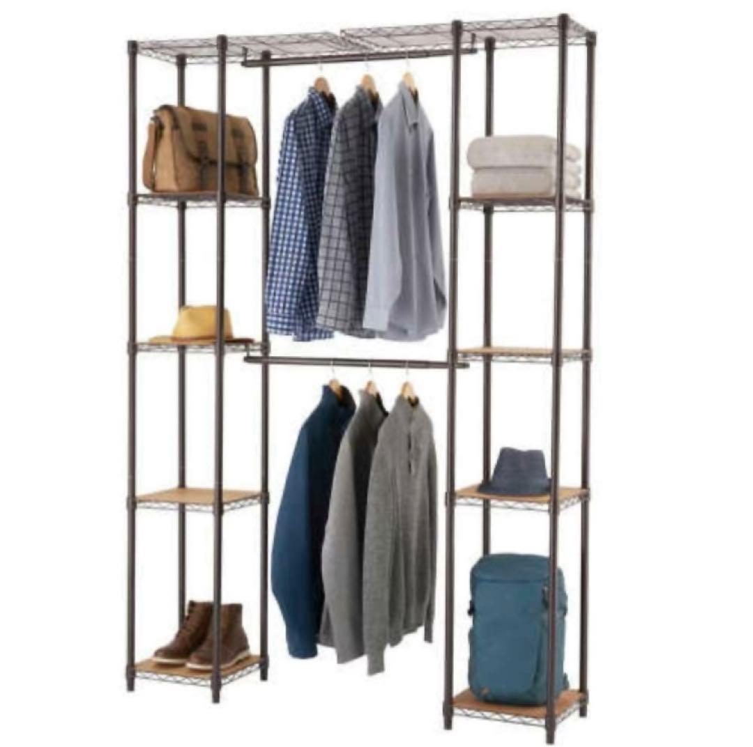 未使用　Trinity クローゼットオーガナイザー 幅調整可能 ラック 棚