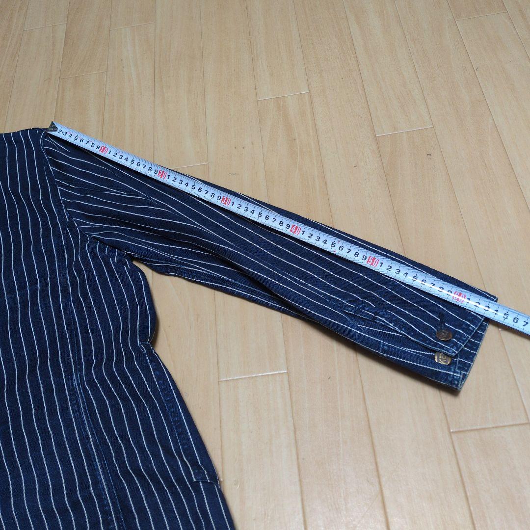 KEY ウォバッシュ ストライプ カバーオール サイズ L