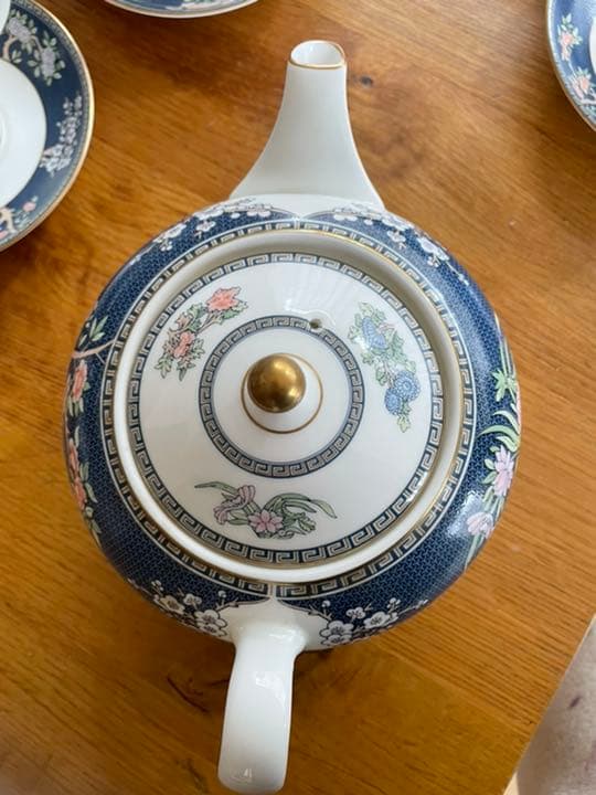 ウェッジウッド　カップ&ポットセット　廃盤品　ブルーサイアム