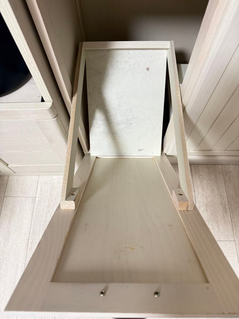 木製 ダストボックス付き 食器棚 カップボード ナチュラルカントリー