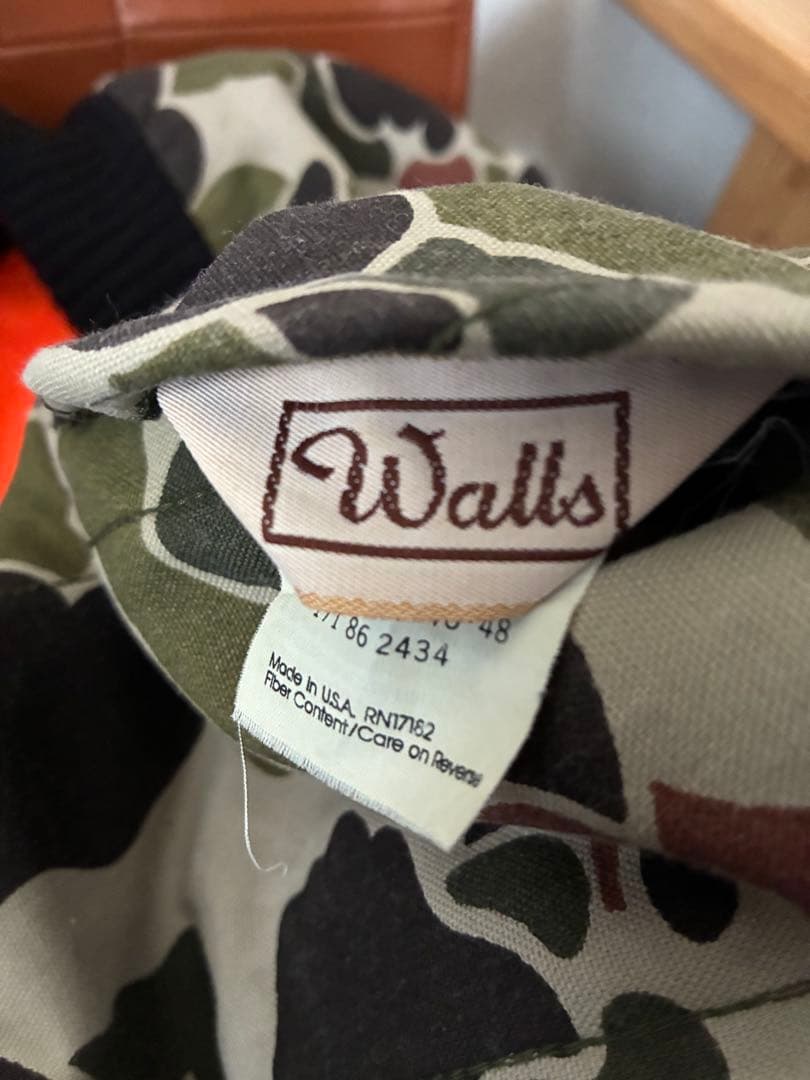 Walls ベスト　リバーシブルベスト　ダックハンターカモ　USA製　フルジップ