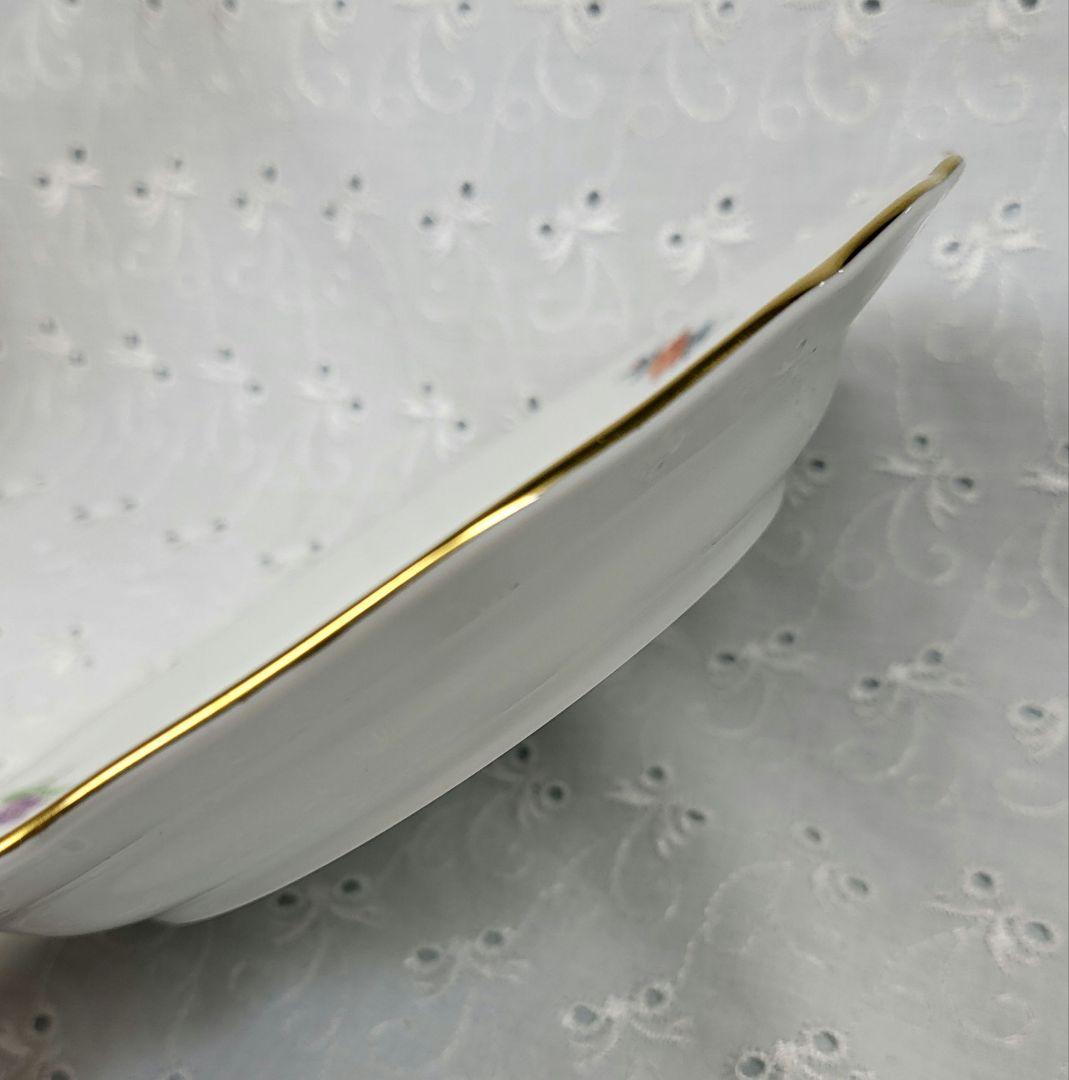 未使用近❤マイセン ベーシックフラワー 2つの花 プレート皿 ケーキ デザート