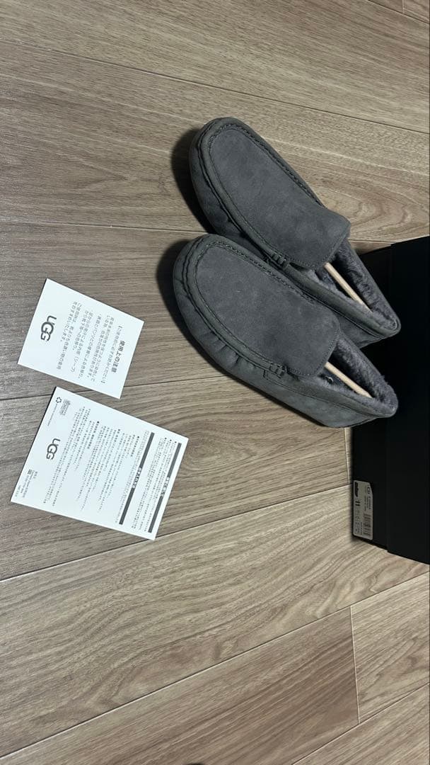 正規品 UGG アグ グレー モカシン M HENRICK TWINFACE