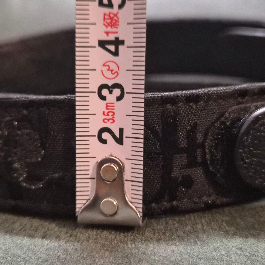 Christian Dior CDバックル トロッタージャガード ベルト 黒