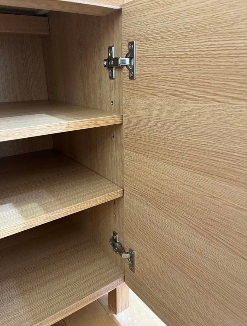 【美品】無印　引き出し　キャビネット　タモ材　廃盤品