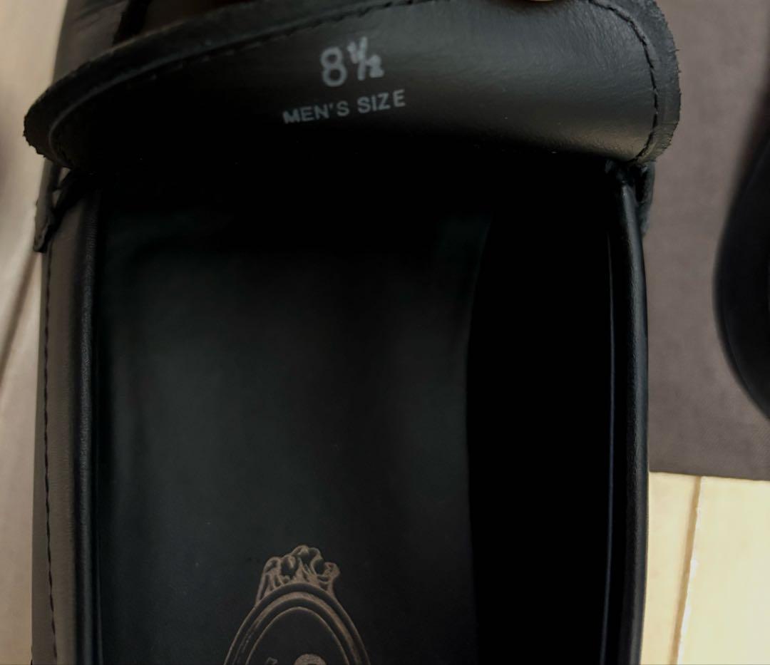 TOD'S トッズ　T タイムレス レザー ローファー　ブラック 8 2/1