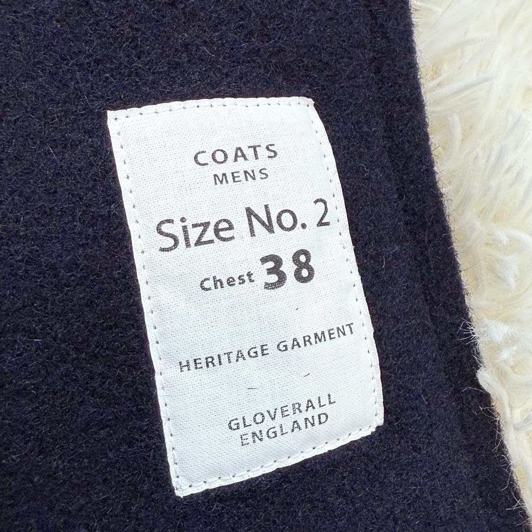 Gloverall ダッフルコート メンズ 38サイズ ネイビー 木製トグル