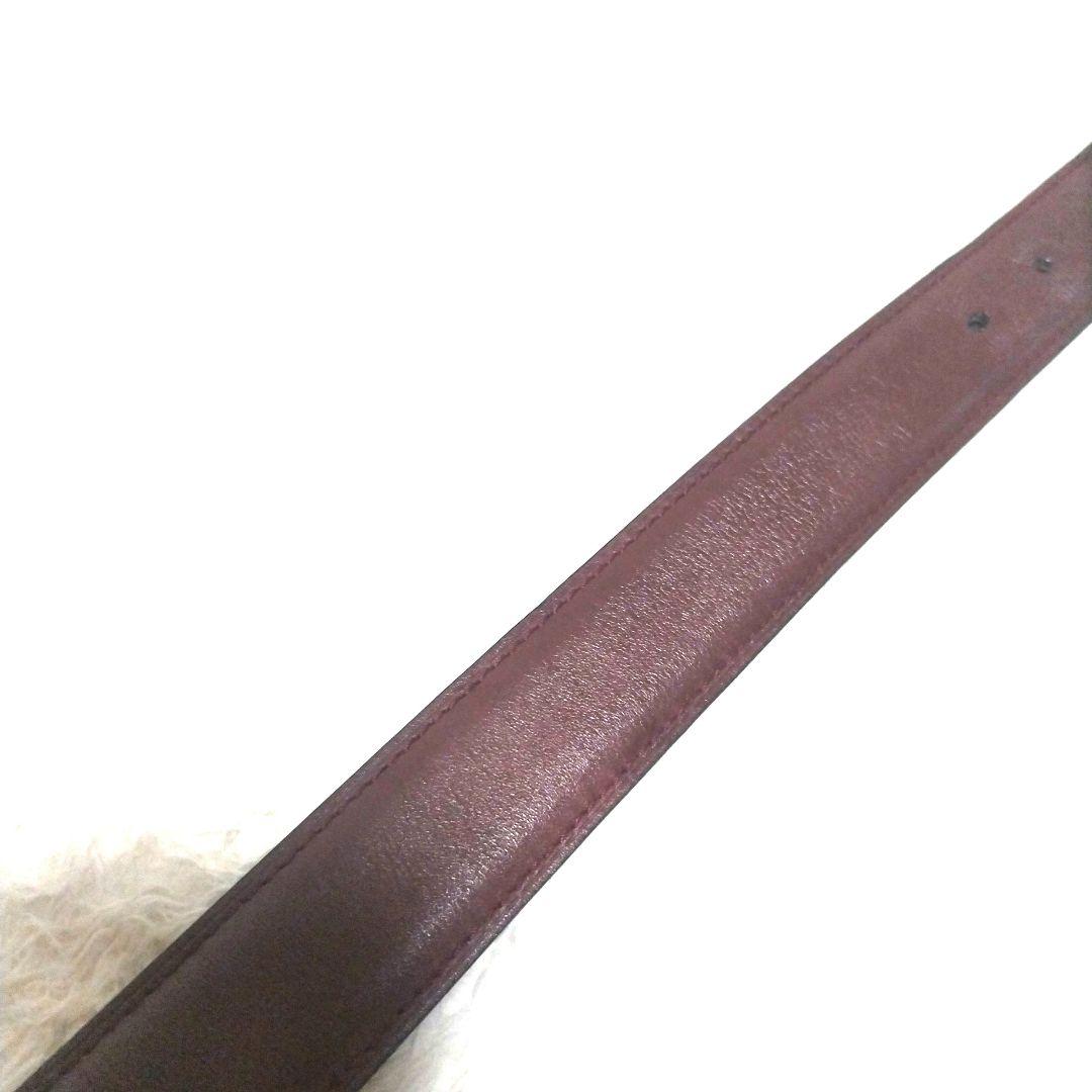 【美品】Cartier カルティエ ゴールドロゴバックル レザーベルト 廃盤