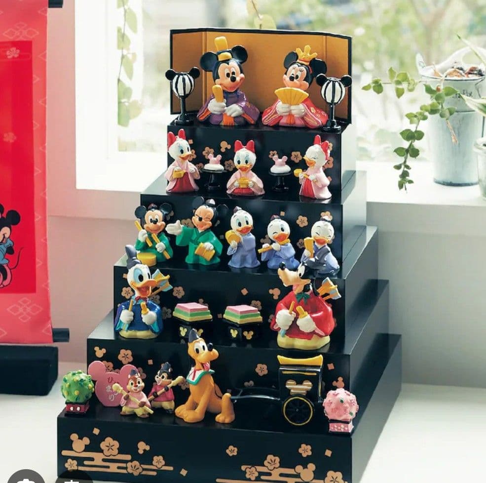 ミッキー ミニー 雛人形セット ディズニー ベルメゾン