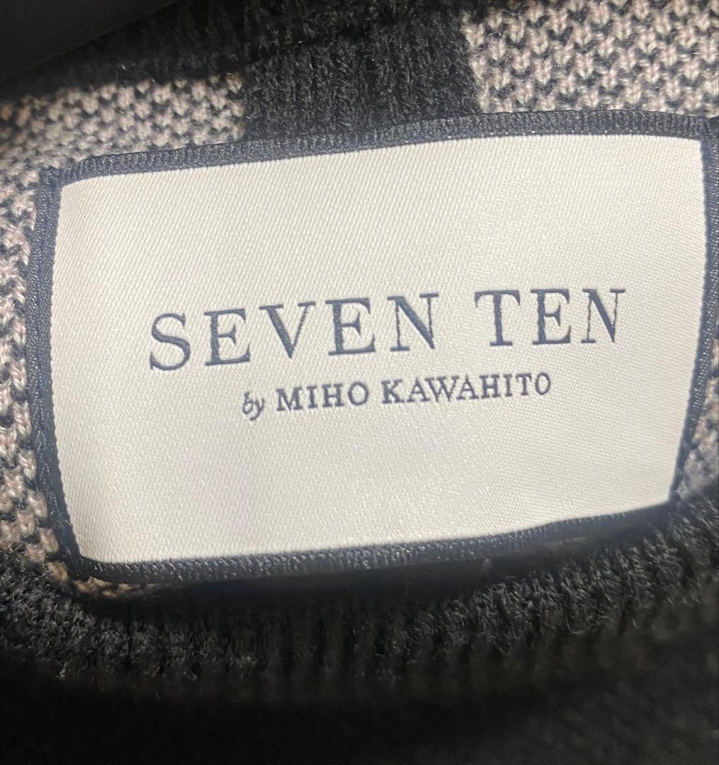 seventen by miho kawahitoフラワージャガードニットワンピ