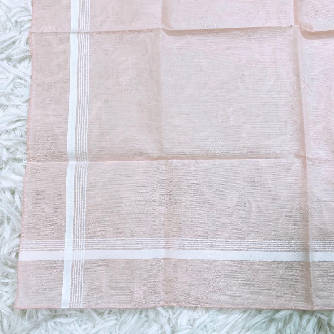 HERMES エルメス　ハンカチ　ピンク ストライプ　新品　未使用