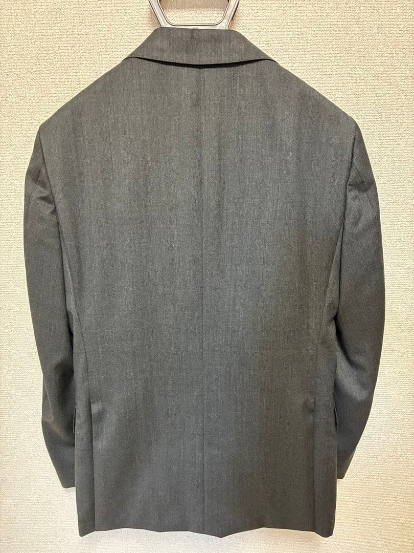 【カノニコ・ハンドメイド・160-8】チャコールグレー スーツ