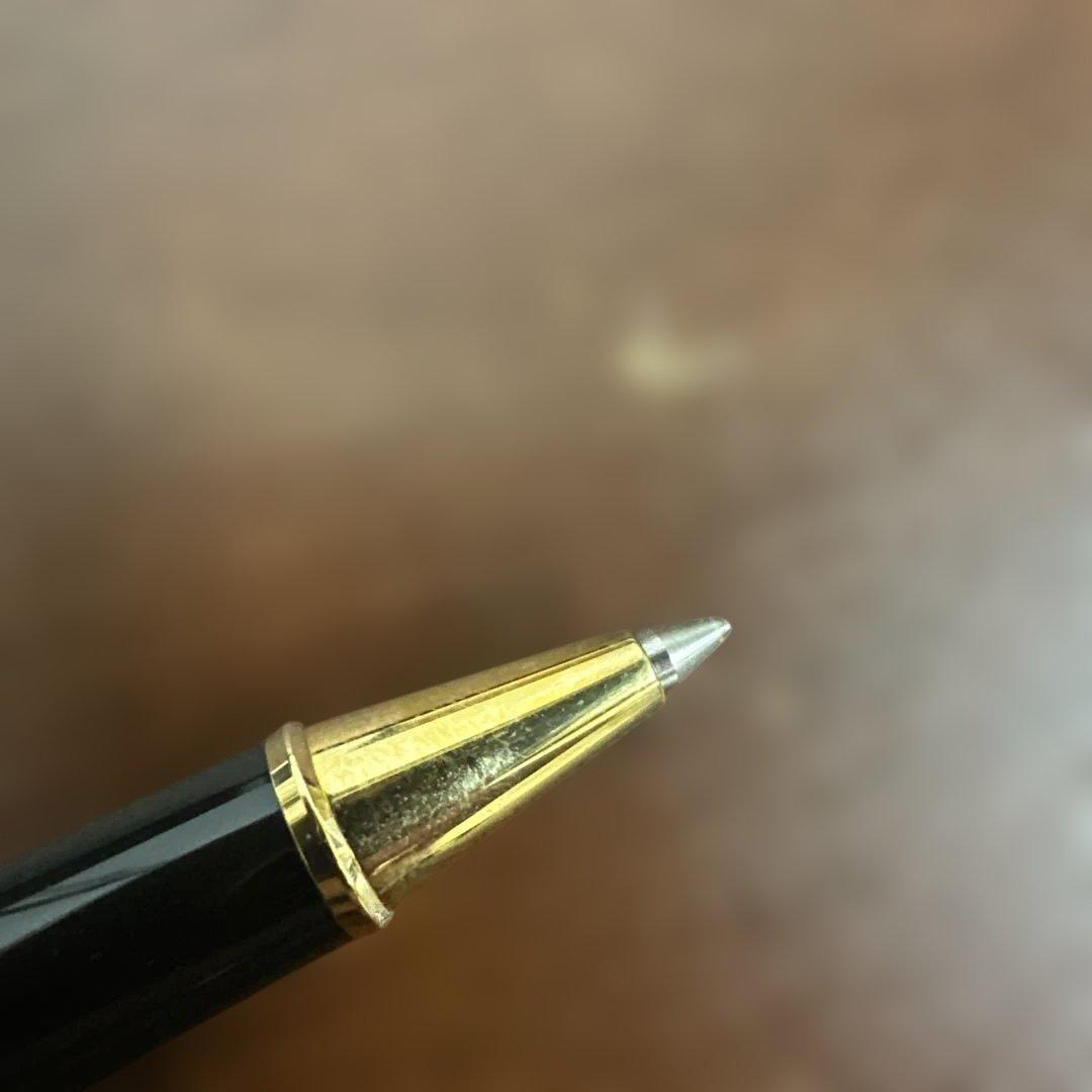 ★良品★モンブラン164Gクラシック黒金ボールペン ケース付