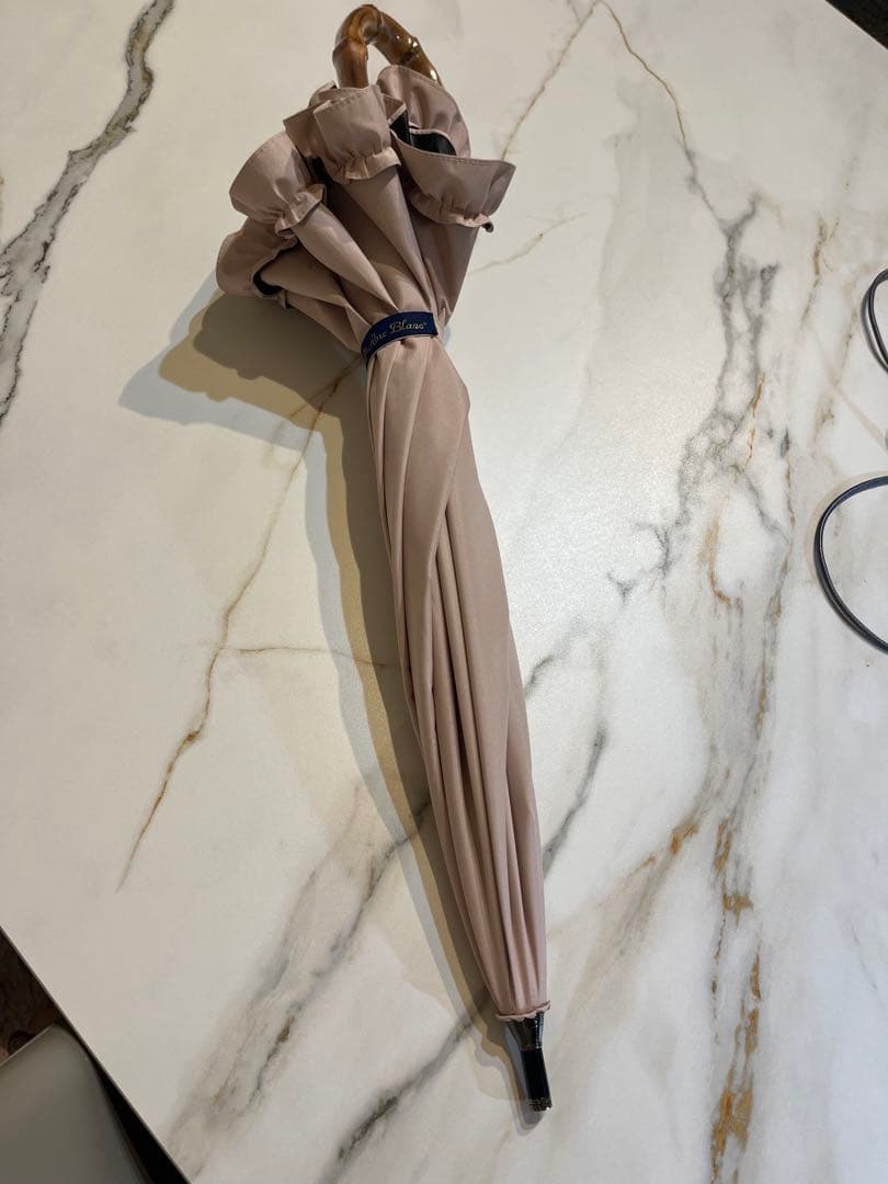 芦屋ロサブラン　日傘　100%完全遮光　晴雨兼用遮熱　長傘　ピンク