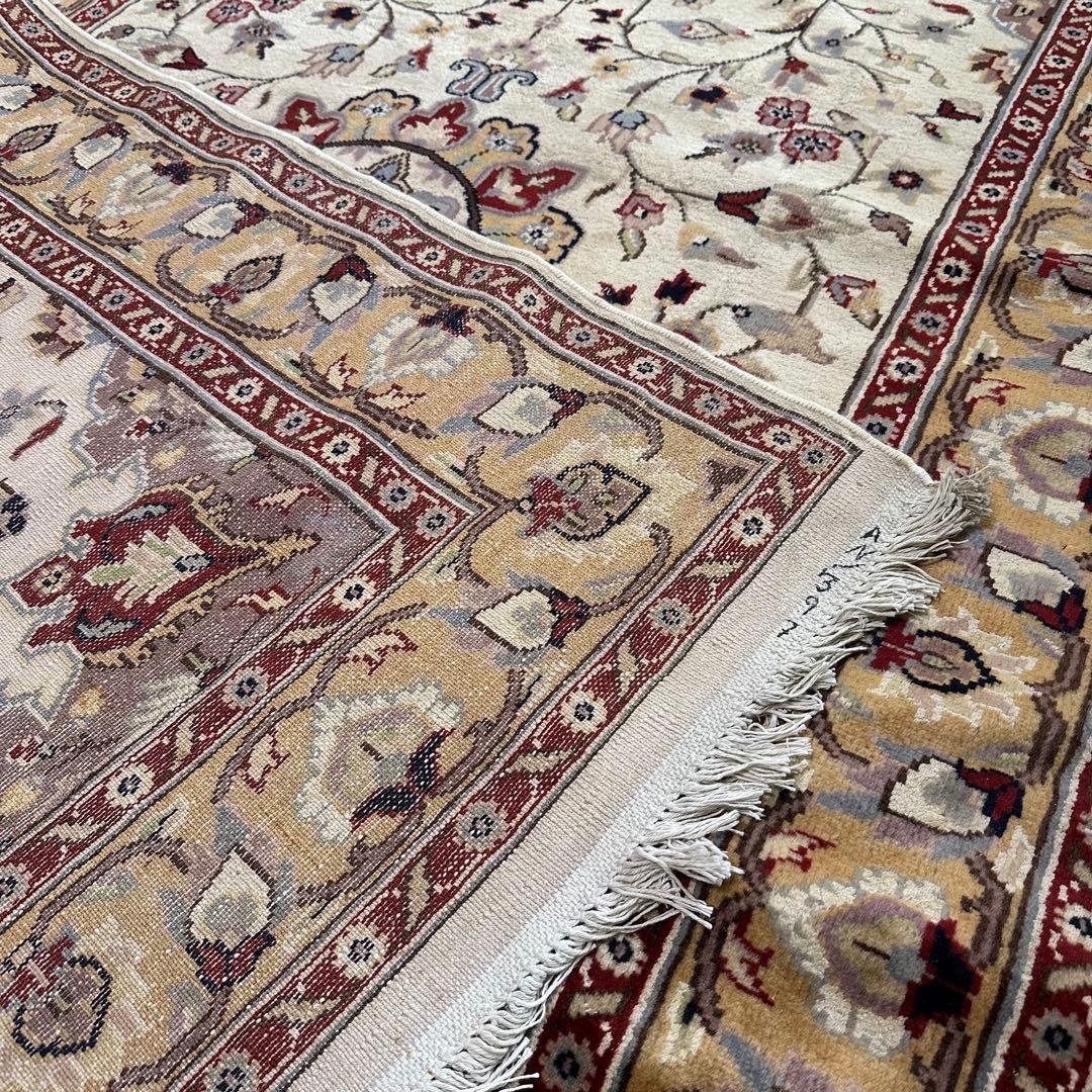 【新品未使用】絨毯　パキスタン産　パキスタン絨毯　シルク　ウール　グラデーション