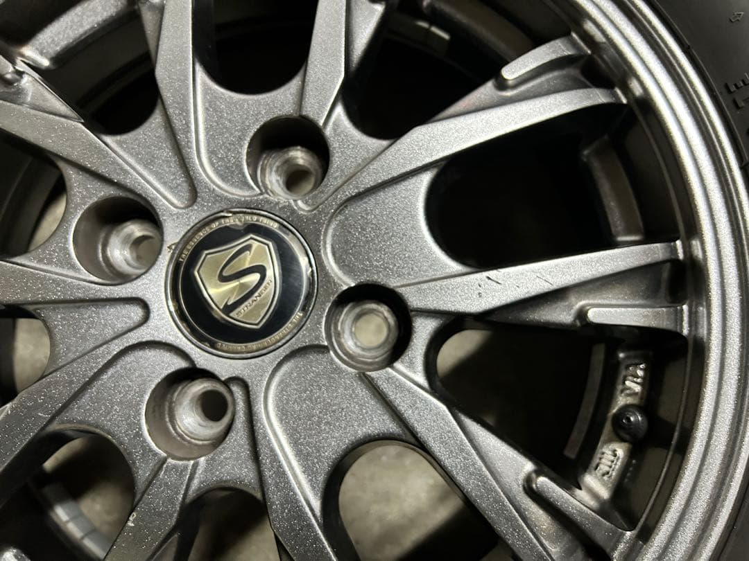 8分山！ブリヂストン　スタッドレスタイヤ155/65R14 軽自動車用4本セット