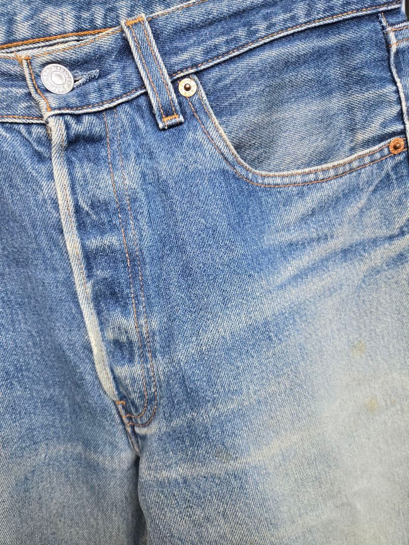 最高峰!! バレンシア製 Levi's501xx W32 555 濃紺 鬼ヒゲ