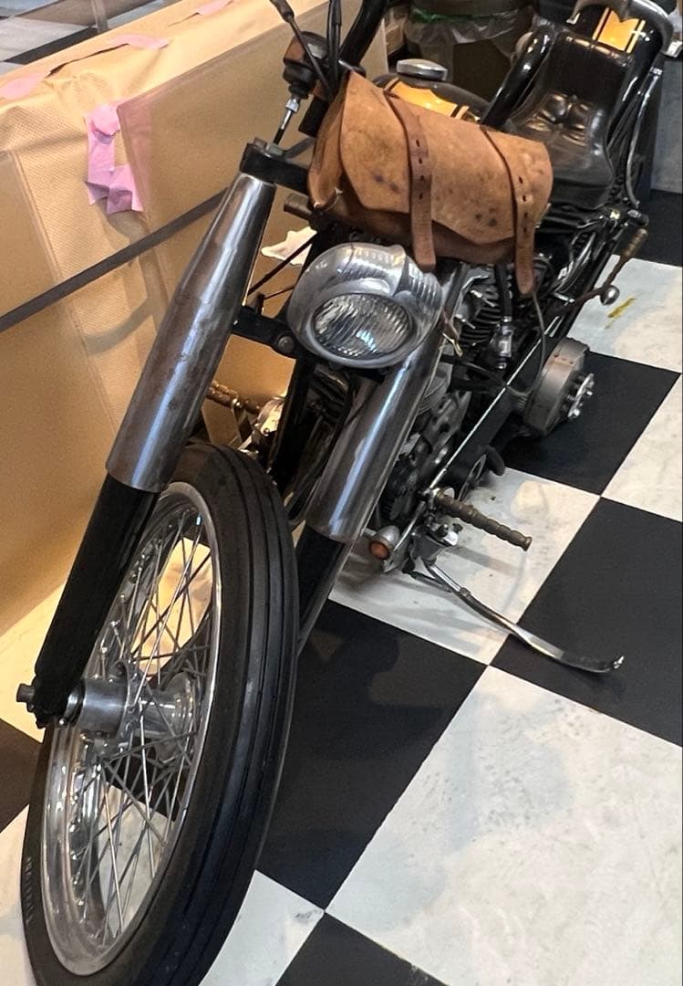 ハーレー　41パイ　フロントフォークカバー　パンヘッド　ショベルヘッド