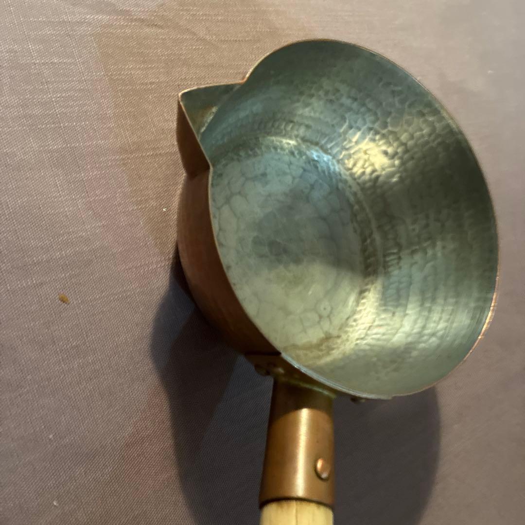 京都有次　銅製片手鍋 木製ハンドル