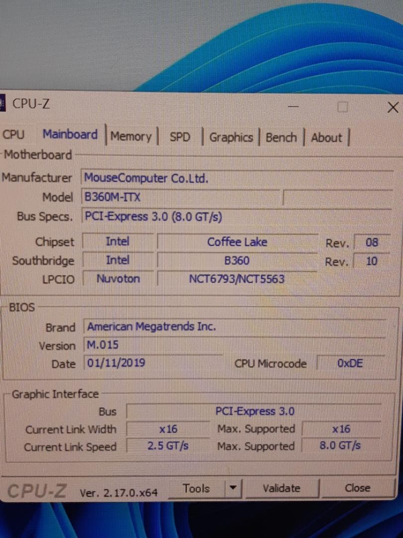 自作PC　i3 8100・8GB・SSD128GB・GTX750・Win11