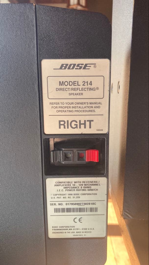 スピーカー・ウーファー BOSE Model214 pair