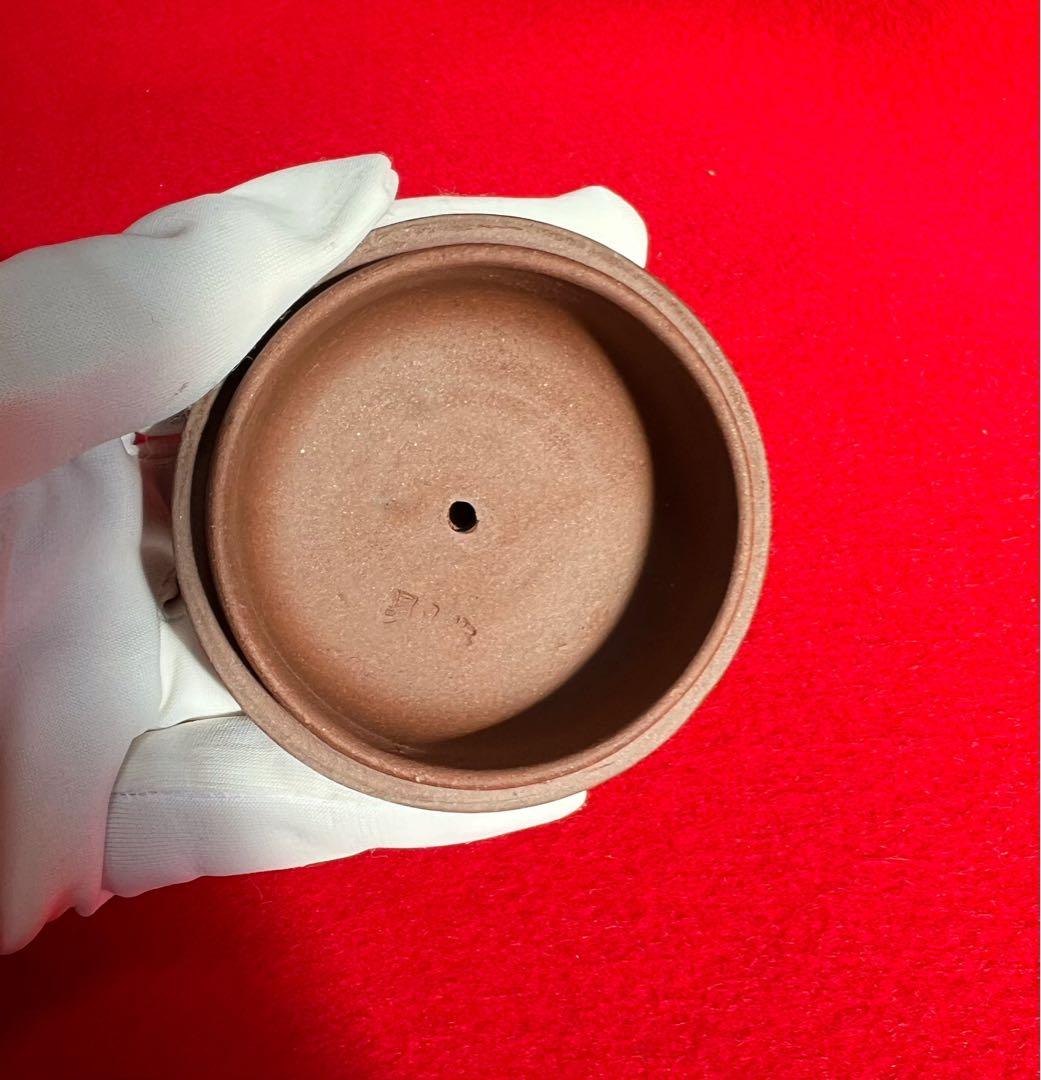 中國宜興 紫砂壺 急須 茶壺 茶器 茶道具 在銘 梅の壺