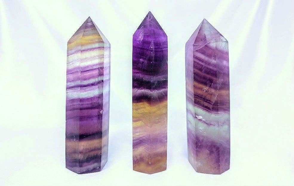 キャンディ フローライト　ポイント　3本セット　レインボー