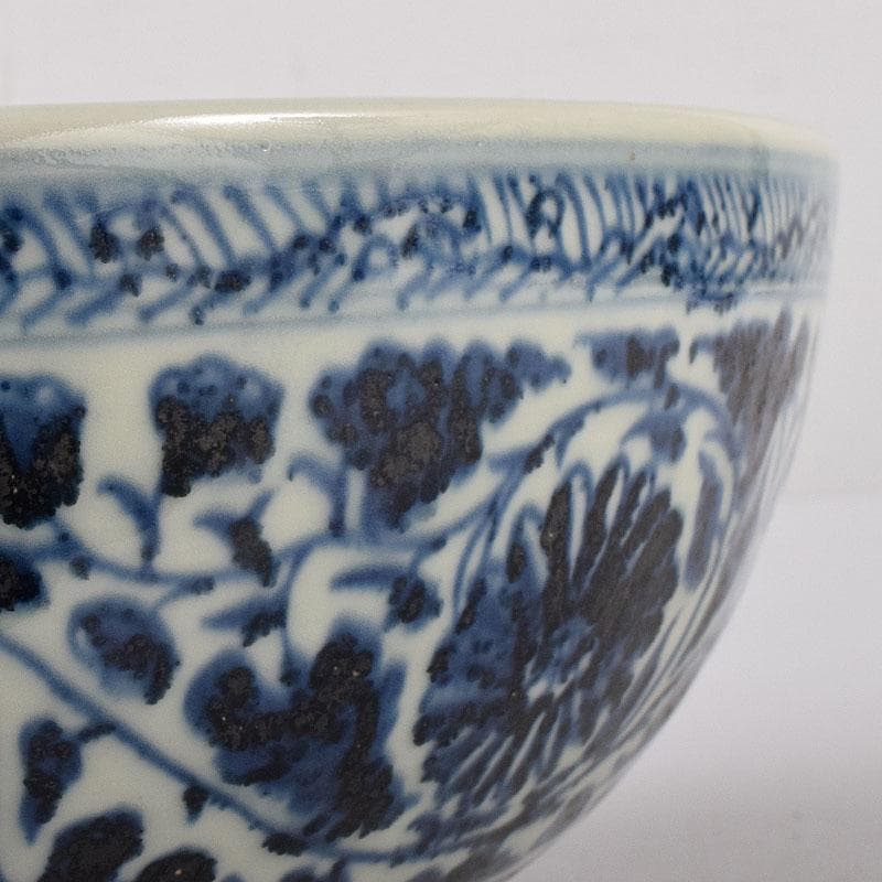 Qucollect　中国　青花　纏枝花弁文　大鉢　M　R8190