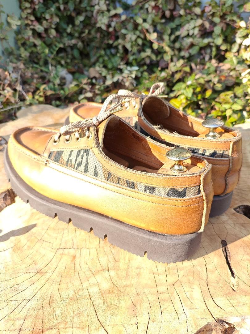 ラッセルモカシン ヒューロン 8 E 黄 カモ 箱付き リソール済